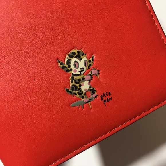 Coach x Gary Baseman Red Leather Passport Cover - Picture 3 of 8